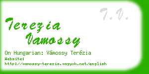 terezia vamossy business card