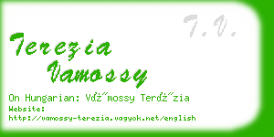 terezia vamossy business card